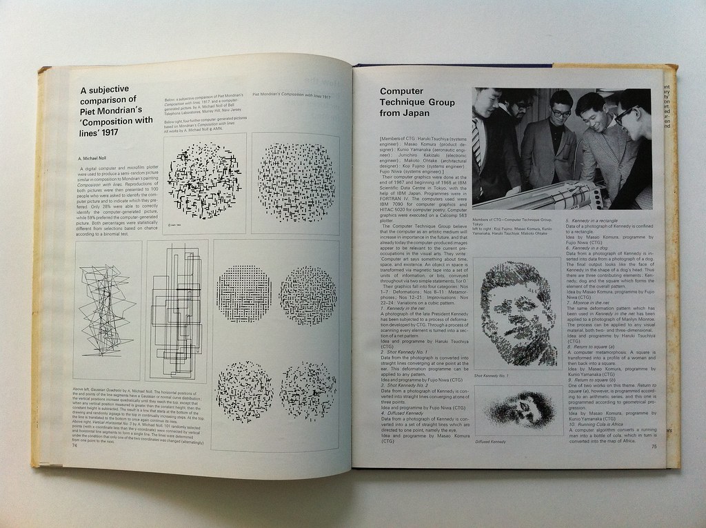Imagen del libro sobre la Exposición "Cybernetic Serendipity"